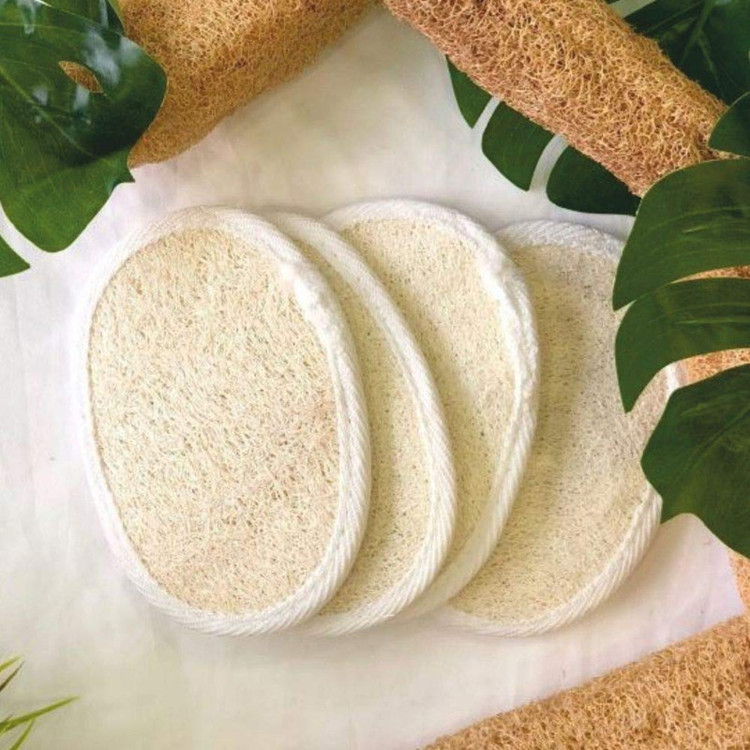لیف حمام مدل لایه بردار طبیعی گیاه لوفا بسته 4 عددی