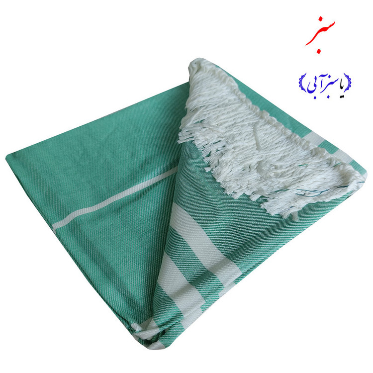 حوله استخری نساجی هنر یزد مدل خطی ریشه دار سایز 70×145 سانتی متر