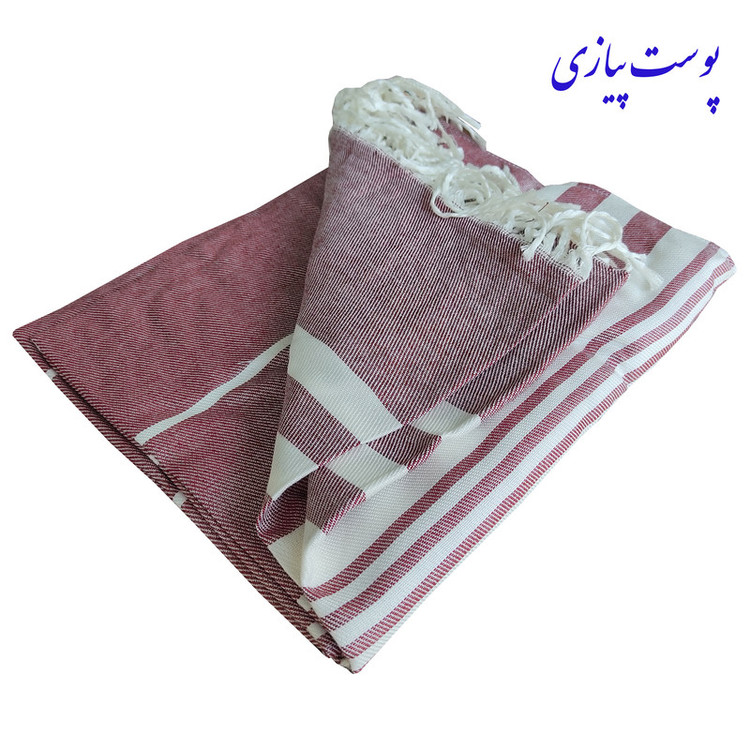 حوله استخری نساجی هنر یزد مدل خطی ریشه دار سایز 70×145 سانتی متر