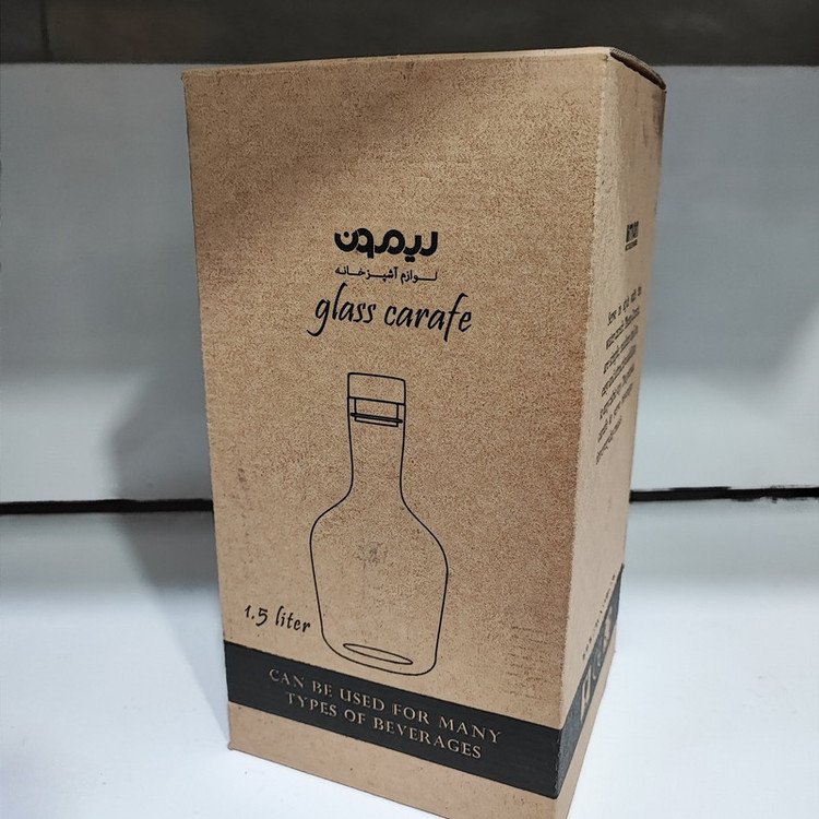 بطری آب لیمون مدل شیشه ای کد HS2272 گنجایش ۱.۵ لیتر