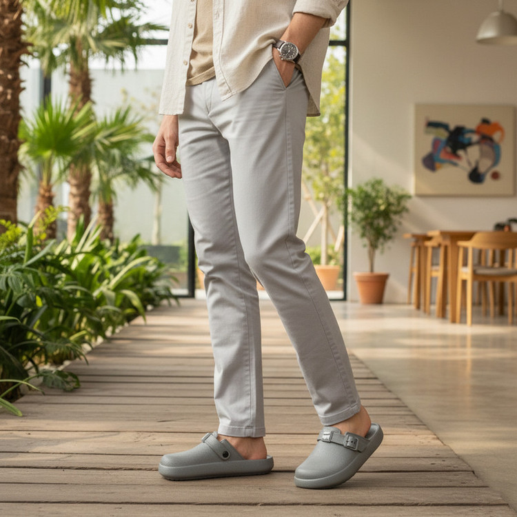 دمپایی حمام مدل جلو بسته UGG GRY.1993