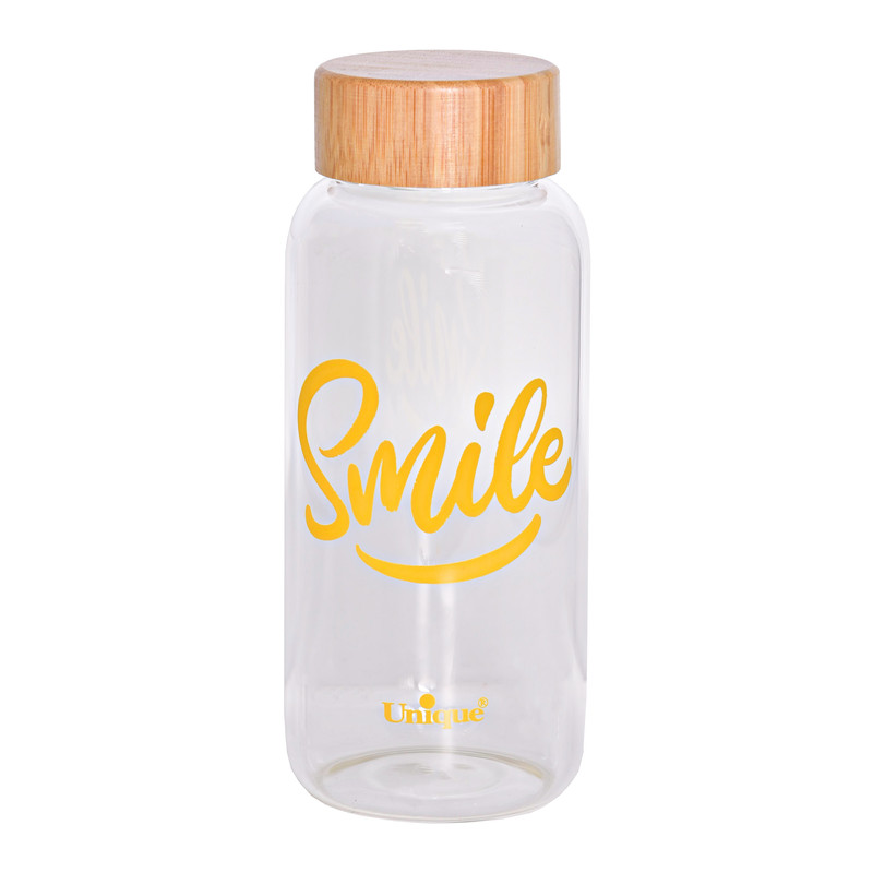 بطری آب یونیک طرح smile کد 3060 گنجایش 0.83 لیتر