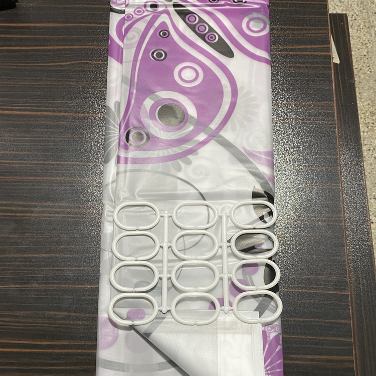 پرده حمام کد PH224 سایز 180x180 سانتی متر