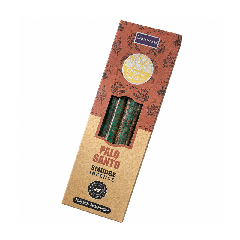 عود دست‌ساز ناندیتا مدل Palo Santo رایحه پالوسانتو بسته 30 عددی