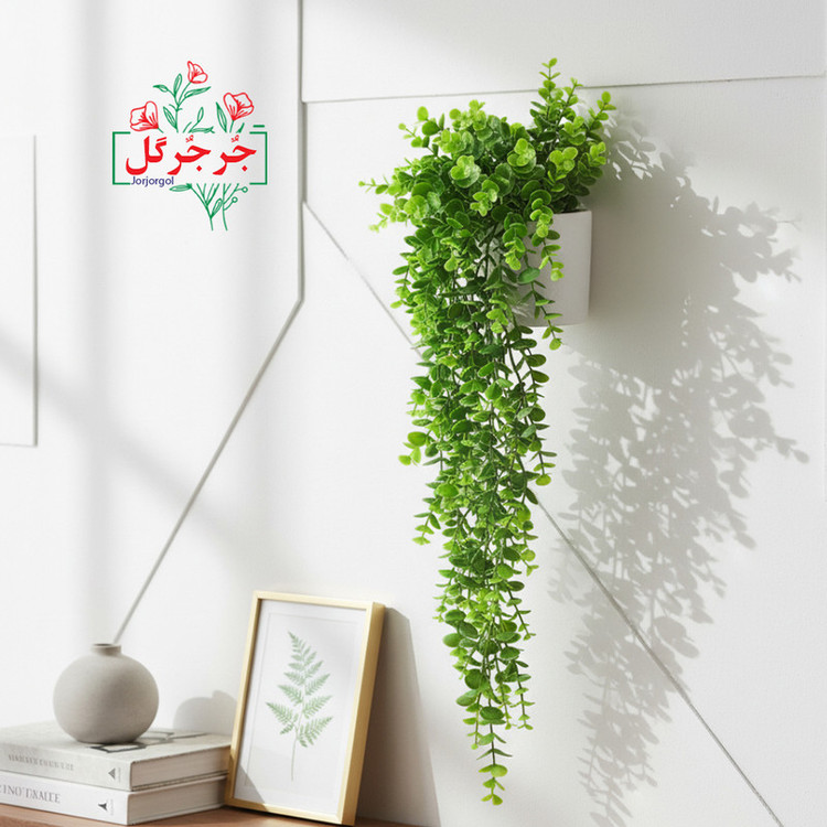 گل مصنوعی جُرجُرگل مدل آویز اکالیپتوس 5 بازو