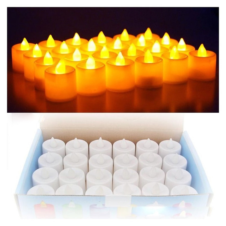 شمع ال ای دی مدل LED 4.5 بسته 24 عددی
