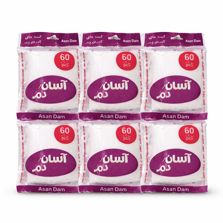 فیلتر چای آسان دم مدل کیسه ای 6 بسته 60 عددی