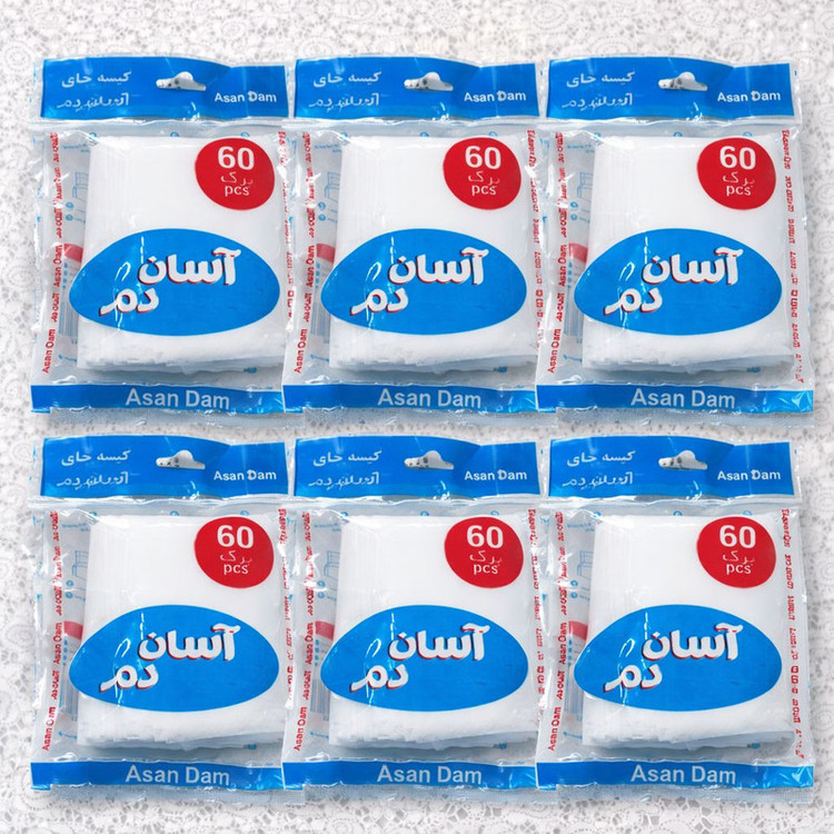فیلتر چای آسان دم مدل کیسه ای 6 بسته 60 عددی