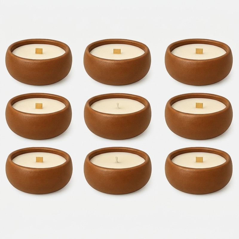 شمع وارمر بدون‌بو مدل ژورنالی  زمان اتمام 2 ساعت بسته 9 عددی