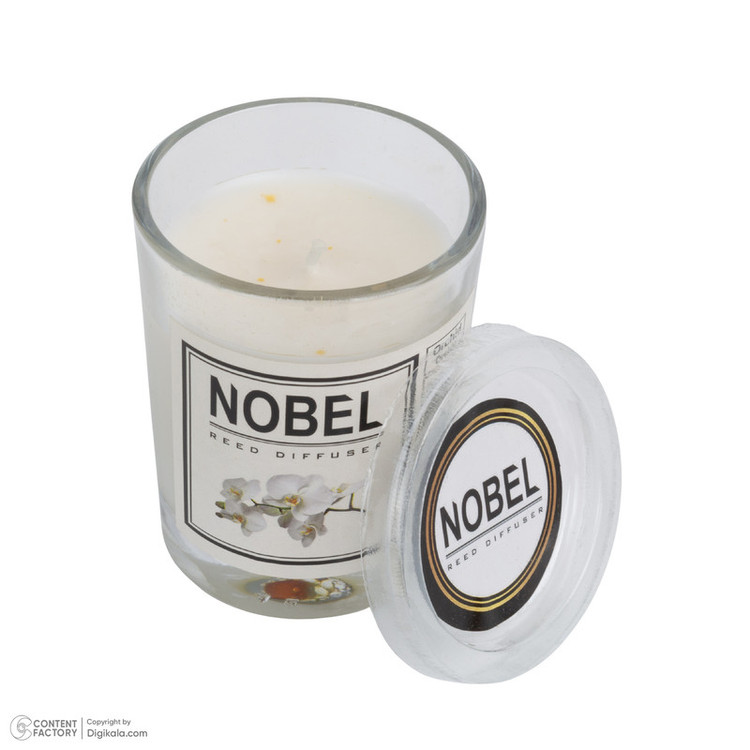 شمع لیوانی معطر نوبل مدل 001 با رایحه ارکیده زمان اتمام 25 ساعت