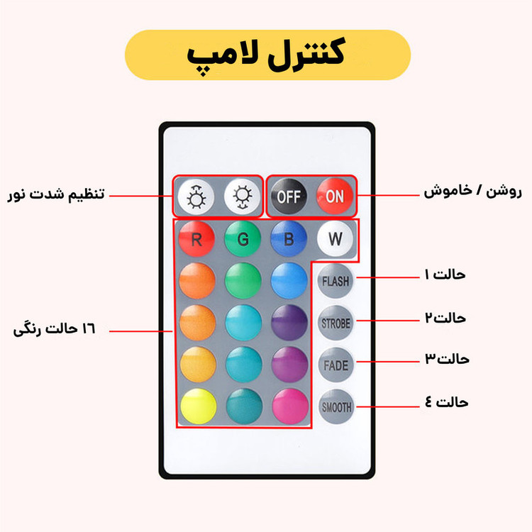 آباژور رومیزی کیوب مدل لمسی Diamond AXFU176