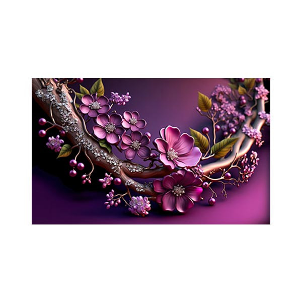 پادری مدل گل و طبیعت کد M35M001-MF0114 سایز 76x46 سانتی متر