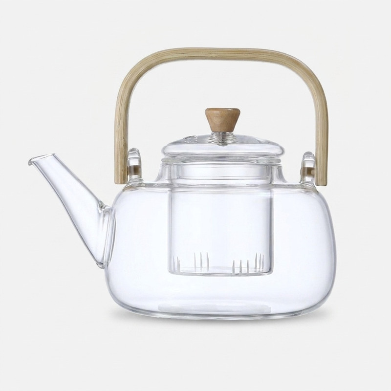 قوری مدل ویداستی دسته بامبو کد 1369n 800cc