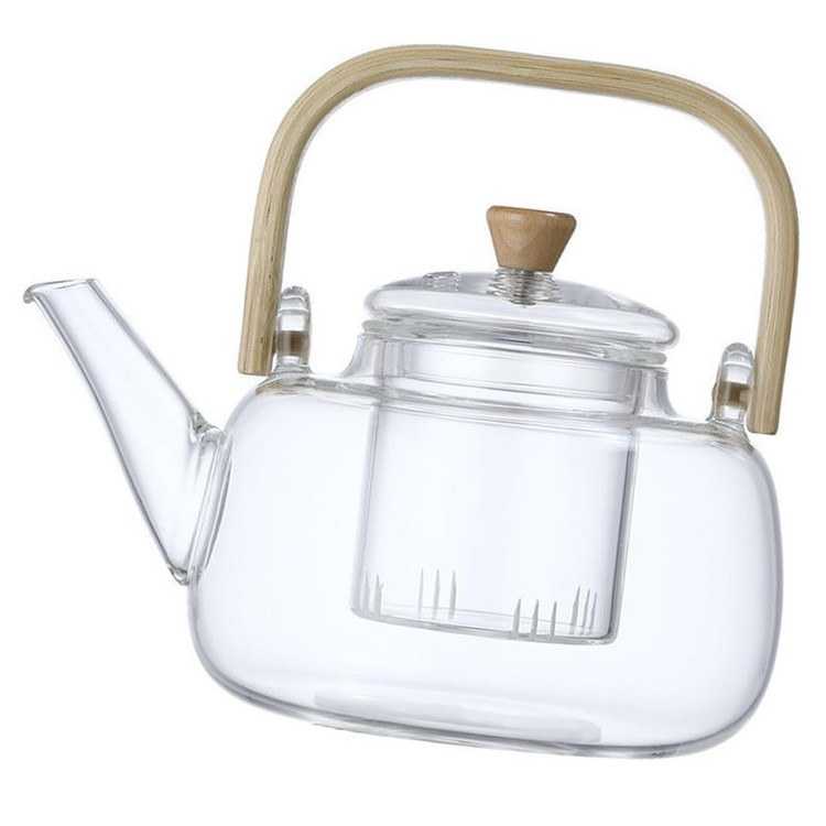 قوری مدل ویداستی دسته بامبو کد 1369n 800cc
