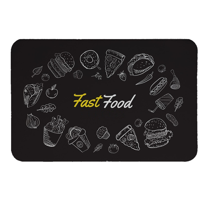 پادری طرح fast food کد 8253 سایز 80 × 50 سانتی متر