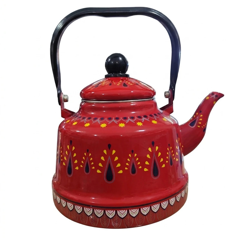 کتری لعابی طرح سنتی مراکشی گنجایش 2.5 لیتر
