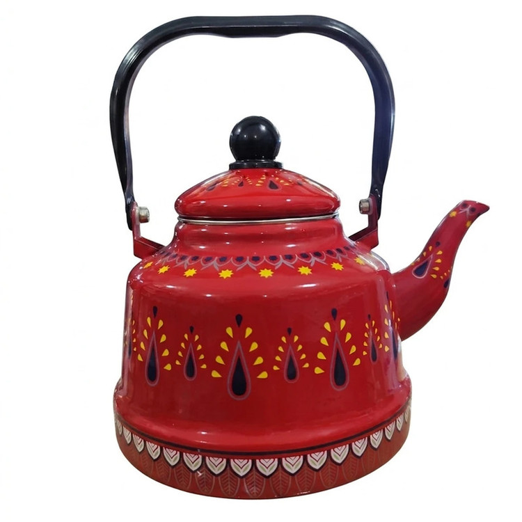 کتری لعابی طرح سنتی مراکشی گنجایش 2.5 لیتر