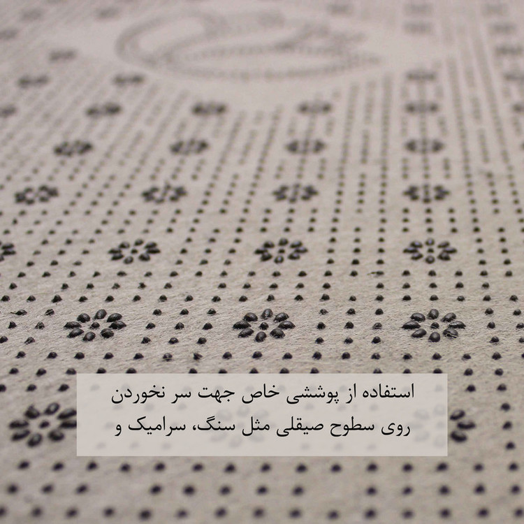 پادری مدل سه لایه رویه مخمل طرح گل کد M.502 سایز 75x45 سانتی متر مناسب برای فضای داخلی