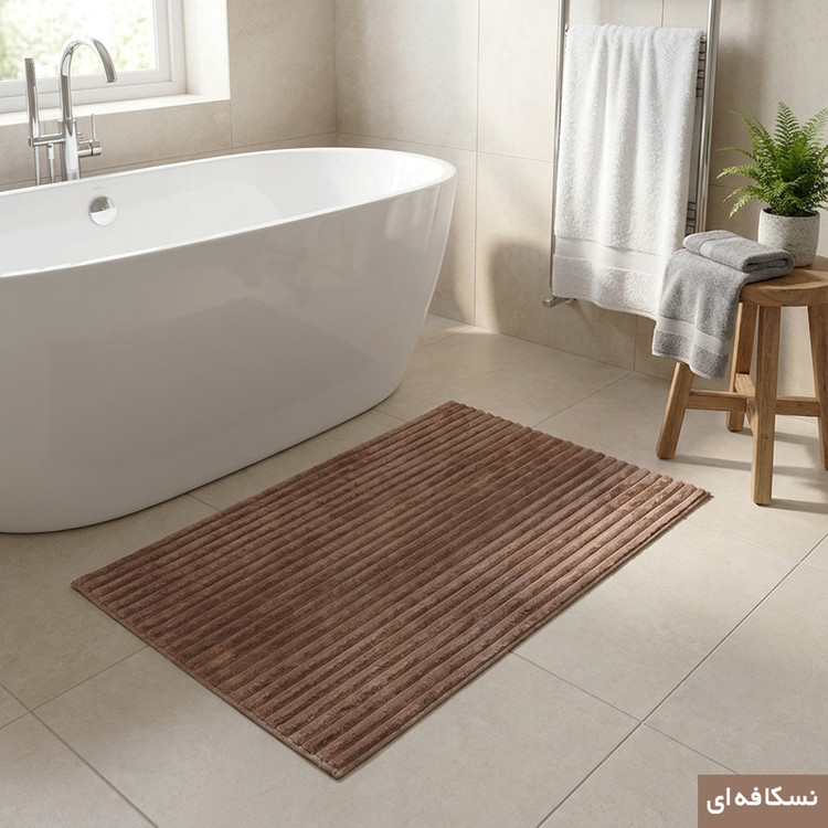 پادری وینوما مدل سرویس بهداشتی و حمام 4 لایه مخمل ویژه سایز 70x45 سانتیمتر مناسب برای فضای داخلی