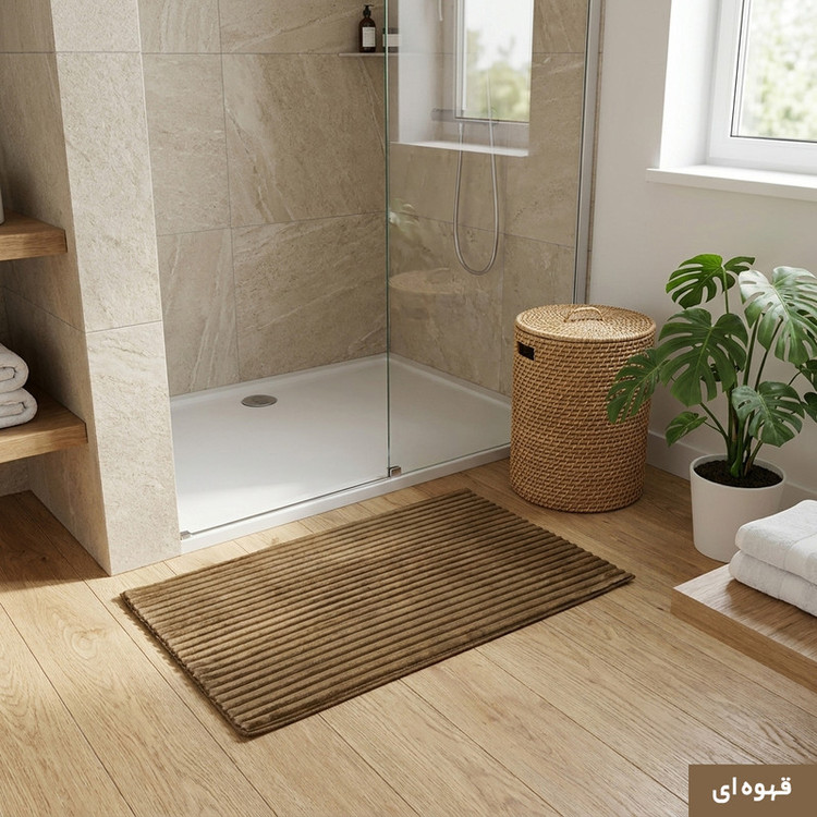 پادری وینوما مدل سرویس بهداشتی و حمام 4 لایه مخمل ویژه سایز 70x45 سانتیمتر مناسب برای فضای داخلی