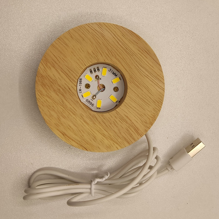 چراغ خواب مدل گوی کریستال طرح خرس 3D