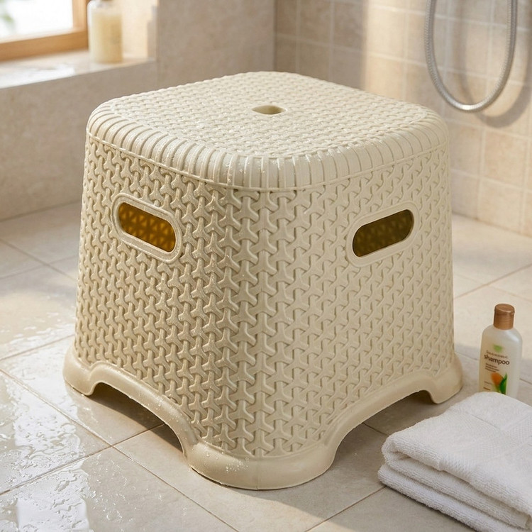 صندلی حمام Wicker-LRG مدل پلاستیکی