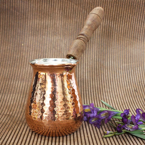 قهوه جوش مسی مدل دسته چوبی کد ZH217.1