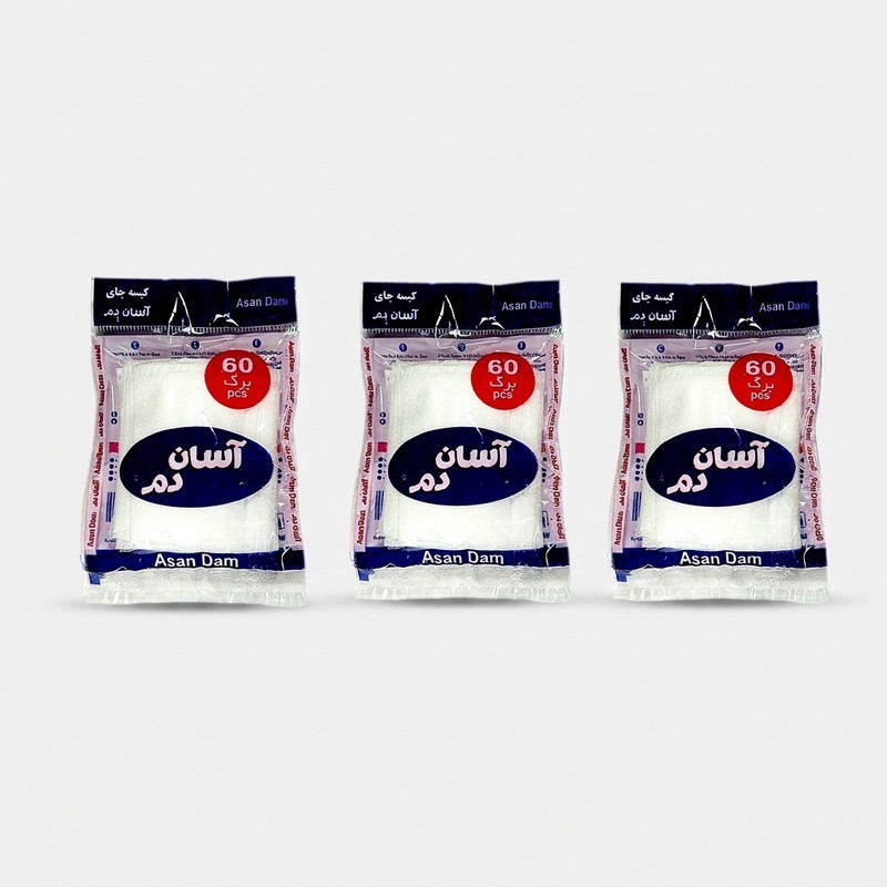 فیلتر چای آسان دم مدل اقتصادی سه بسته 60 عددی