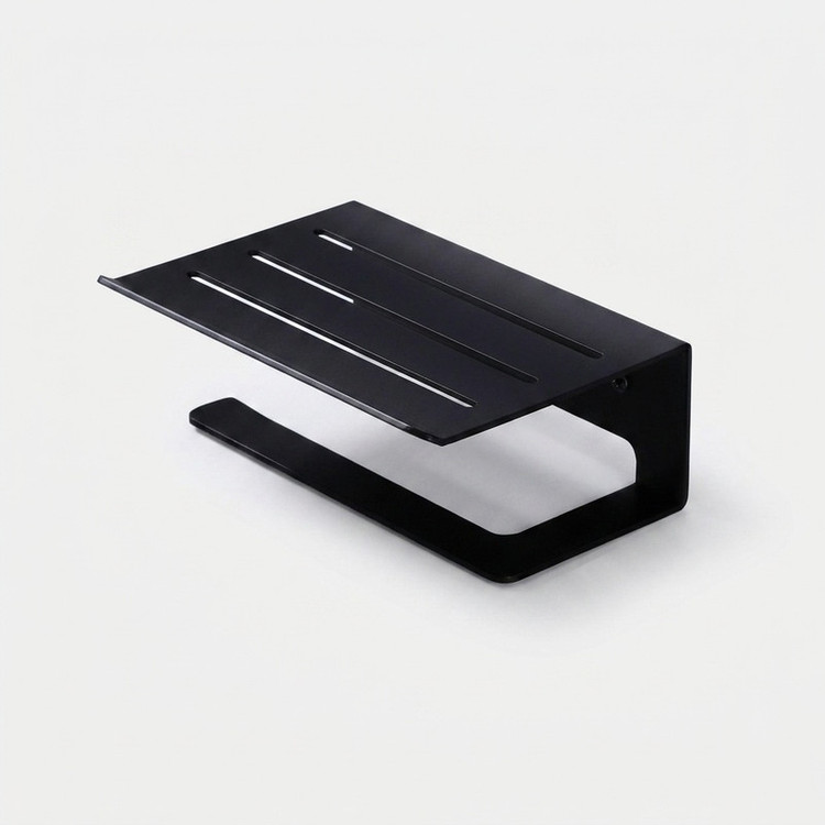 پایه رول دستمال کاغذی مدل لبه دار فلزی کد zb10