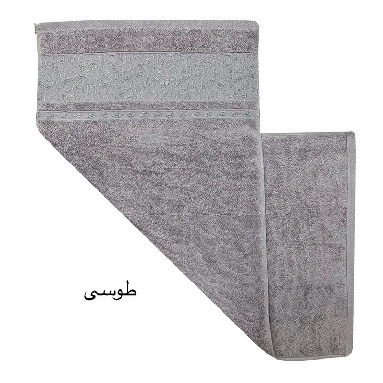 حوله دست و صورت هنرمند مدل برجسته سایز 40x80 سانتی متر