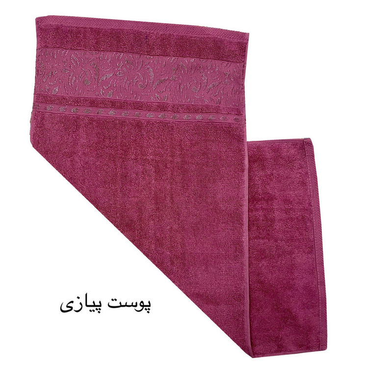 حوله دست و صورت هنرمند مدل برجسته سایز 40x80 سانتی متر