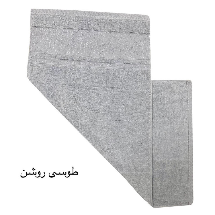 حوله دست و صورت هنرمند مدل برجسته سایز 40x80 سانتی متر