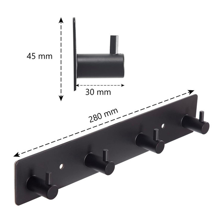آویز حوله دیواری مدل Hooks-4