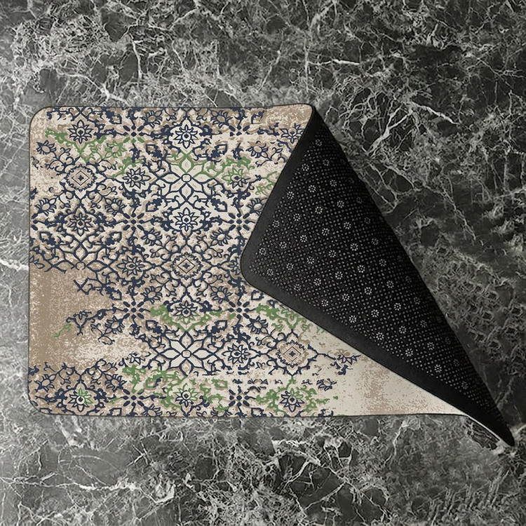 پادری مدل رویه مخمل طرح ترک کد S.1256 سایز 75x45 سانتیمتر مناسب برای فضای داخلی