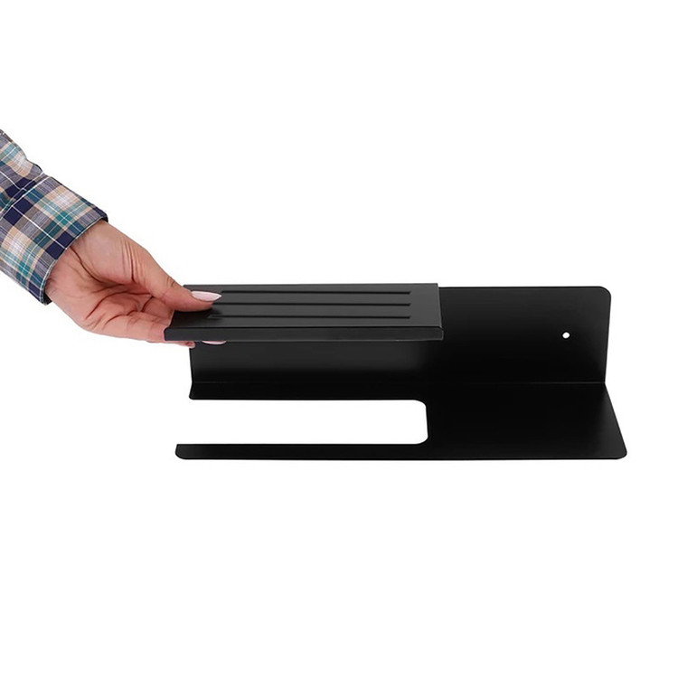 پایه رول دستمال کاغذی مدل کناره دار فلزی کد zb11