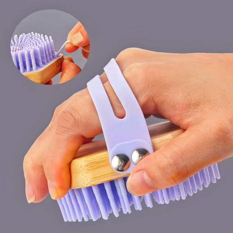 برس شستشوی بدن مدل سیلیکونی ماساژ کد 77162