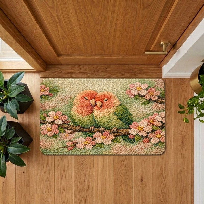 پادری مدل رویه مخمل طرح ترک کد S.1504 سایز 75x45 سانتی‌متر مناسب برای فضای داخلی