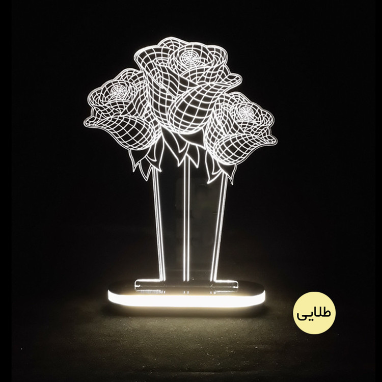 چراغ خواب طرح دسته گل