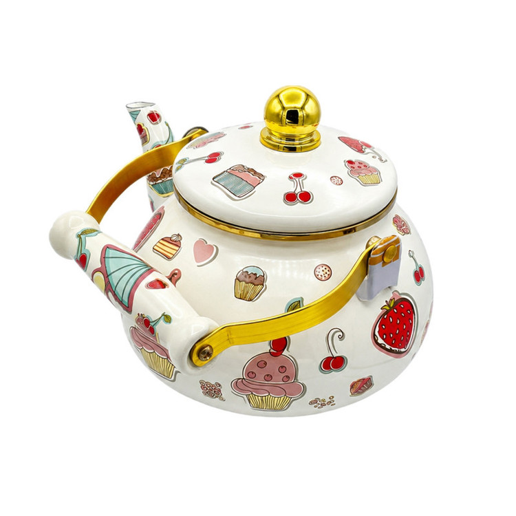 کتری مدل لعابی کد Cup Cake گنجایش 2.5 لیتر
