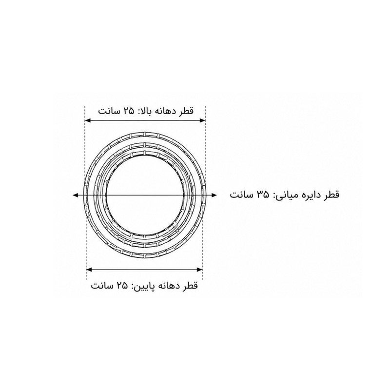 آباژور ایستاده مدل سه طبقه
