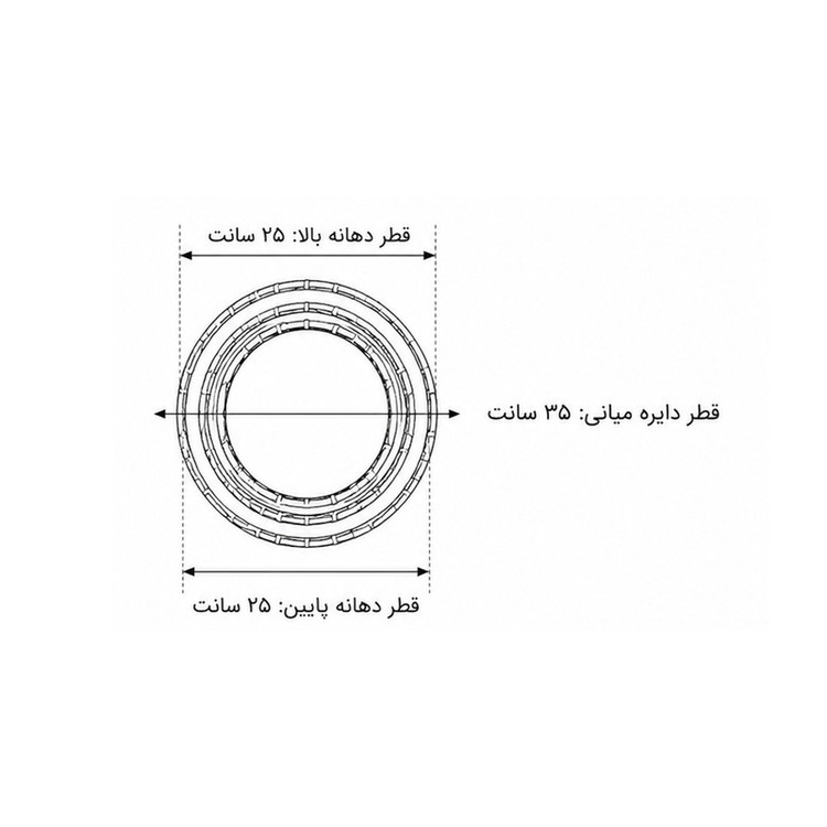 آباژور ایستاده مدل سه طبقه