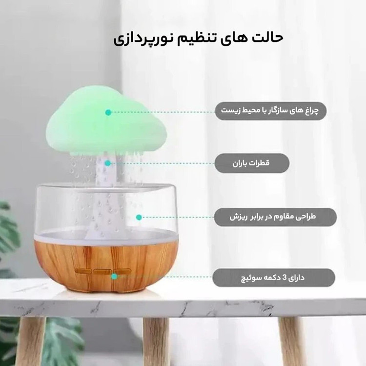 چراغ رومیزی مدل قارچی Barani
