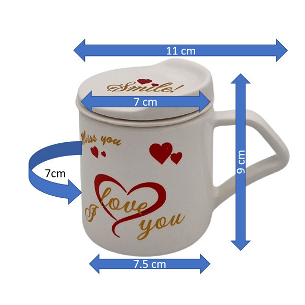 لیوان دمنوش ساز مدل اشکان کد 18244xiloveyou گنجایش 160 میلی لیتر