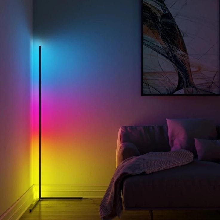 آباژور ایستاده مدل کرنر لایت RGB