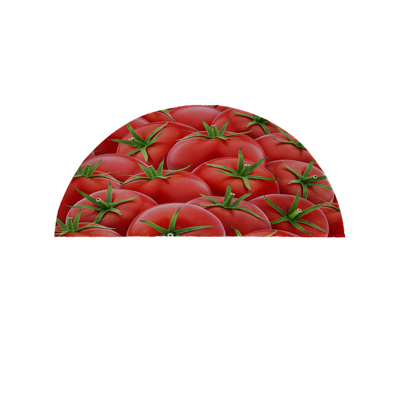 پادری مدل نیم دایره طرح گوجه کد 5146 سایز 90×45 سانتی متر