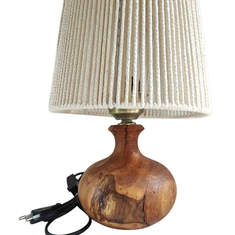 آباژور چوبی مدل کلاه مخروطی کد 02