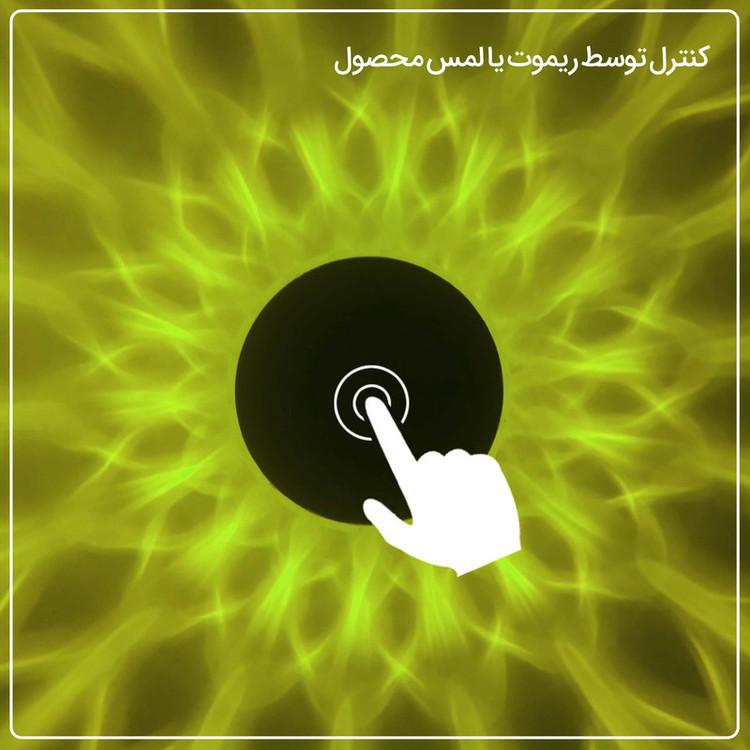 چراغ رومیزی مدل منشوری ریموت دار طرح لمسی شارژی 01