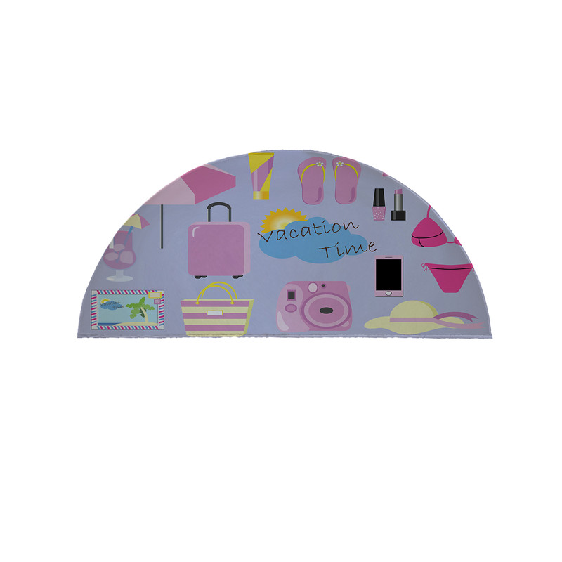 پادری مدل نیم دایره طرح  کودکانه کد 8882 سایز 90×45 سانتی متر