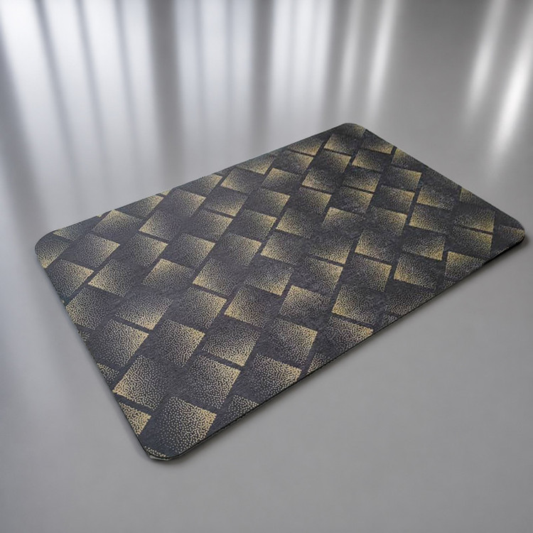 پادری ماهوت مدل چاپی طرح چهارخانه سایز 78*48 سانتی متر کد PDA10 مناسب برای فضای داخلی و بیرونی منزل