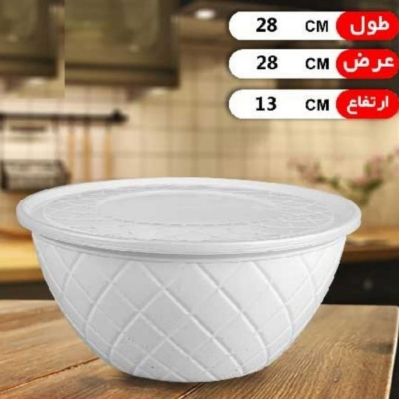 کاسه پلی نیک مدل درب دار سایز 3